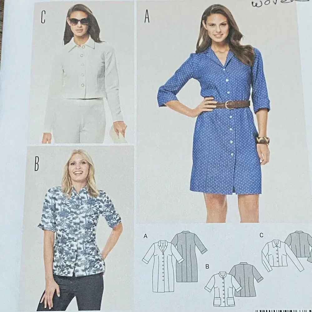 Burda Sewing Pattern #6760 dress & jacket UNCUT Sizes US 10-22